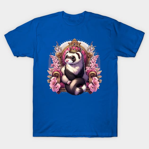 Ferret, King of all I see T-Shirt by Malus Cattus